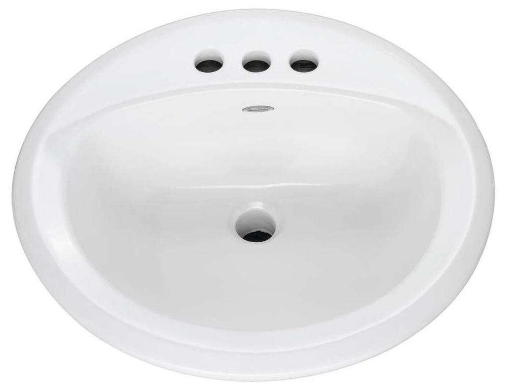 American Standard White Drop-in Bathroom Sink 