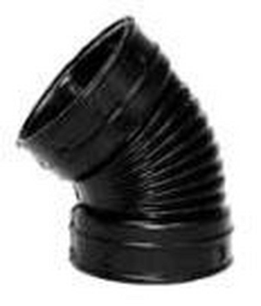 ADS&reg; Black Snap Corrugated Straight HDPE 45 Degree Elbow 