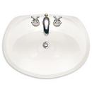 American Standard White 24 x 18 in. Self-Rimming ADA Vitreous China Lavatory 4 in. Centers 