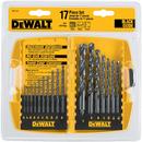 DEWALT Black 1/16 in - 1/2 in. Round Twist 17 Piece 