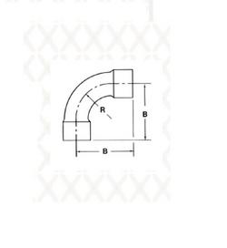 3/8 in. OD Stainless Steel Bell End 90 Degree Elbow