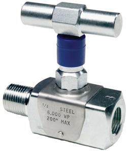 1/4 in. Carbon Steel MNPT x FNPT Resilient Seated Needle Valve