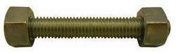 3/4 x 4-1/2 in. Alloy Steel and Carbon Steel Stud and Double Hex Nut
