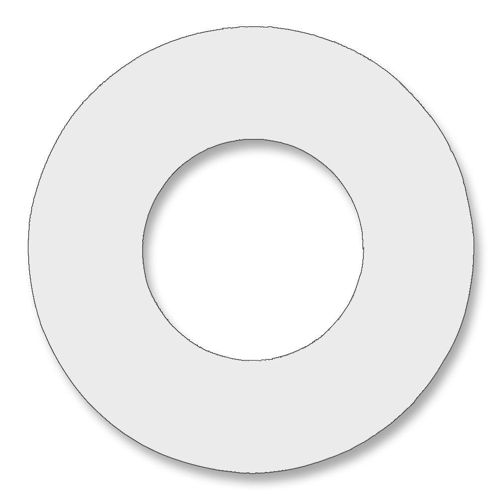 American Industrial Polymers 1/8 in. 150# Teflon Ring Gasket 