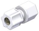 Opaque White FPT Straight Polypropylene Compression Coupling Connector 