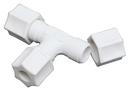 1/4 in. Tube Straight Polypropylene Compression Union Tee