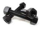 Black 5/8 in. Alloy Steel and Carbon Steel Stud and Double Hex Nut 