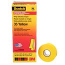 3M&trade; Scotch&reg; Yellow 3/4 in. Electric Insulation Tape in Red 