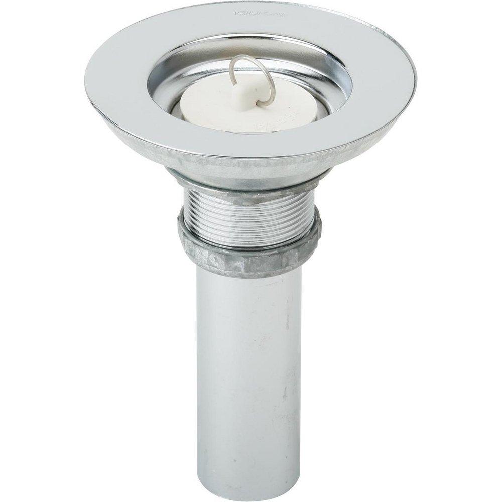 Elkay Polished Stainless Steel 3-1/2 in. Drain with Stopper 