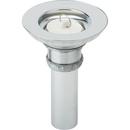 Elkay Polished Stainless Steel 3-1/2 in. Drain with Stopper 