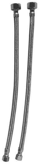 LSP Products Group 1/2 x 3/8 in. FIP Stainless Steel Compact Lavatory Connector 