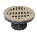 4-1/4 x 2 in. PVC Spud with Strainer in Nickel Bronze