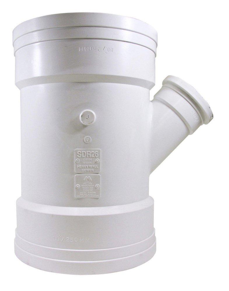 TRENCH TOUGH PLUS Gasket PVC Sch. 40 SDR 26 Sewer Wye 