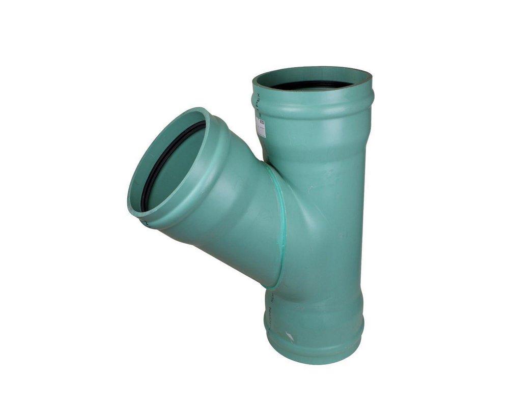 TRENCH TOUGH PLUS Gasket PVC Sch. 40 Double Sewer Wye (Fabricated) 