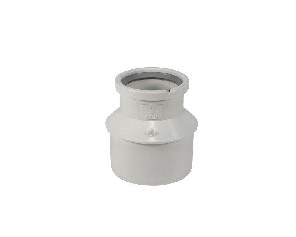 TRENCH TOUGH PLUS Spigot x Gasket SDR 26 Plastic Eccentric Extended Bushing 
