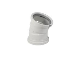 4 in. Gasket 22-1/2 Degree SDR 26 Plastic Sewer Elbow