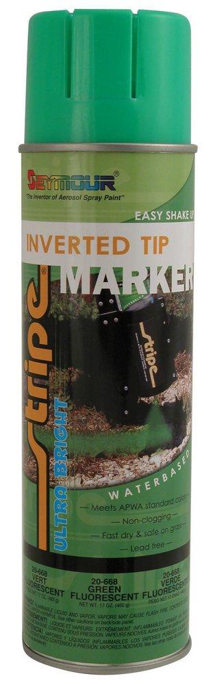Seymour of Sycamore Fluorescent Green 20 oz. Upside Down Marking Spray Paint 