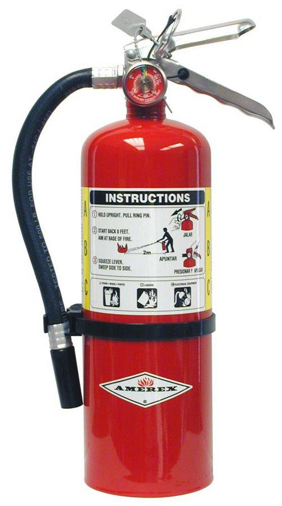 Amerex Red Fire Extinguisher with Wall Bracket 