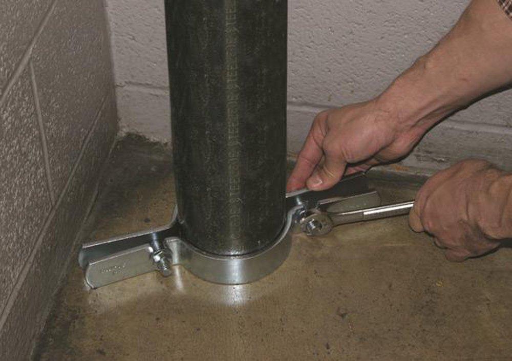 nVent CADDY Silver Electrogalvanized Steel Riser Clamp for Fire Protection 