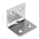 4-1/8 x 3-1/2 x 0.25 in. Electrogalvanized 4-Hole Corner Angle Bracket