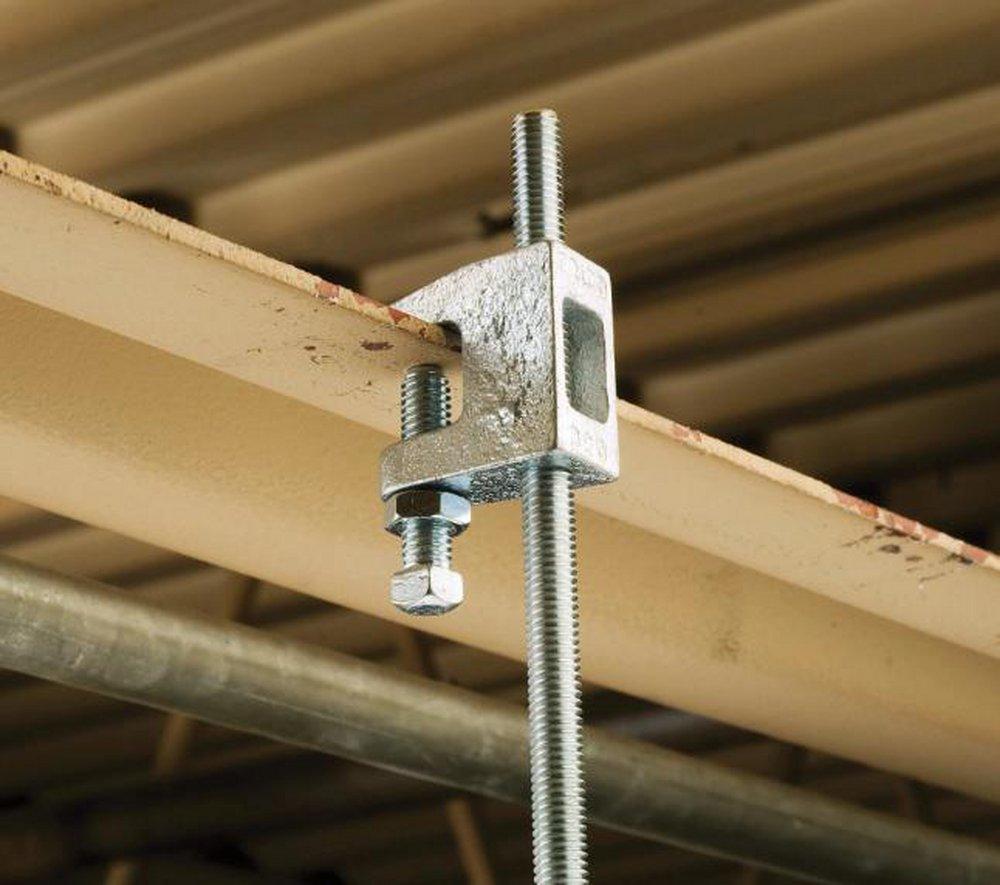 nVent CADDY Black Plain Cast Iron Beam Clamp 