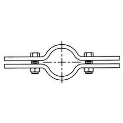 2-1/2 in. Electrogalvanized Steel Riser Clamp for Fire Protection