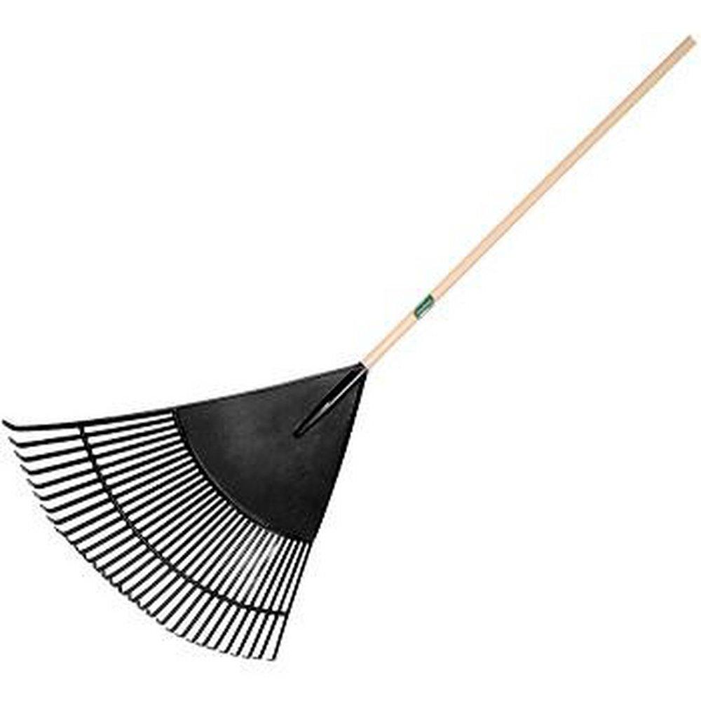 True Temper 30 Tines Poly Leaf Rake with Handle 