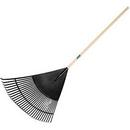 48 in. 30 Tines Poly Leaf Rake with Handle