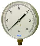 4-1/2 x 1/4 in. 160 psi Brass Lower Mount Pressure Gauge Gauge in Stainless Steel