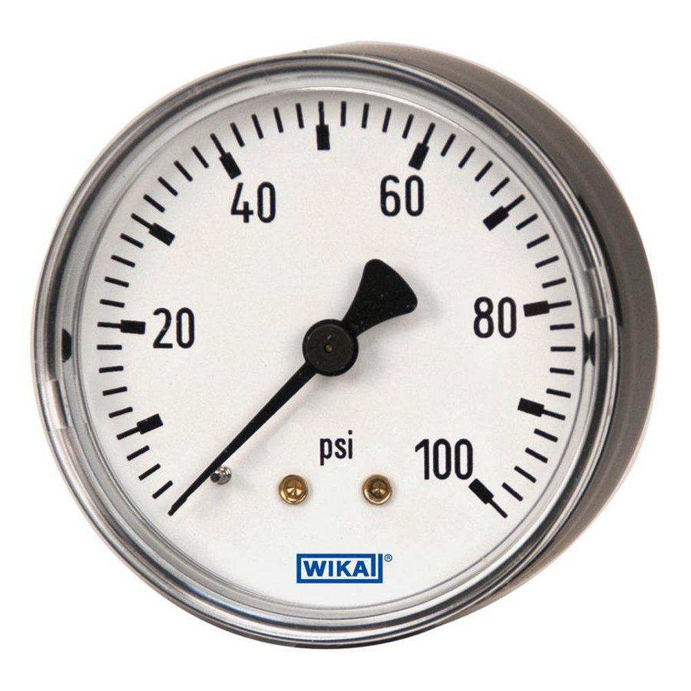WIKA Black 2 in. ABS Bourdon Tube Pressure Gauge 