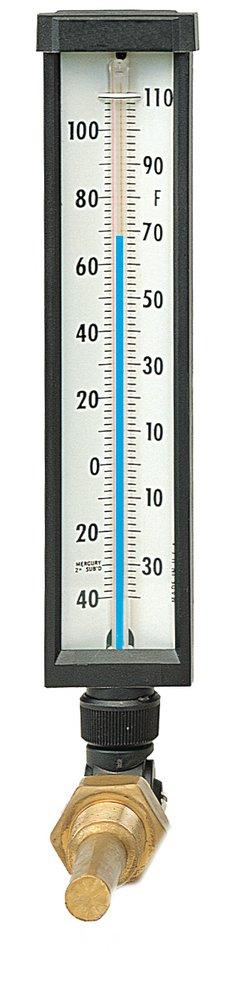 9 In Scale 30-240 Fahrenheit Industrial Thermometer For Hvac