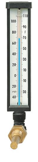 9 in. Industrial Glass Thermometer 30 to 240 deg F