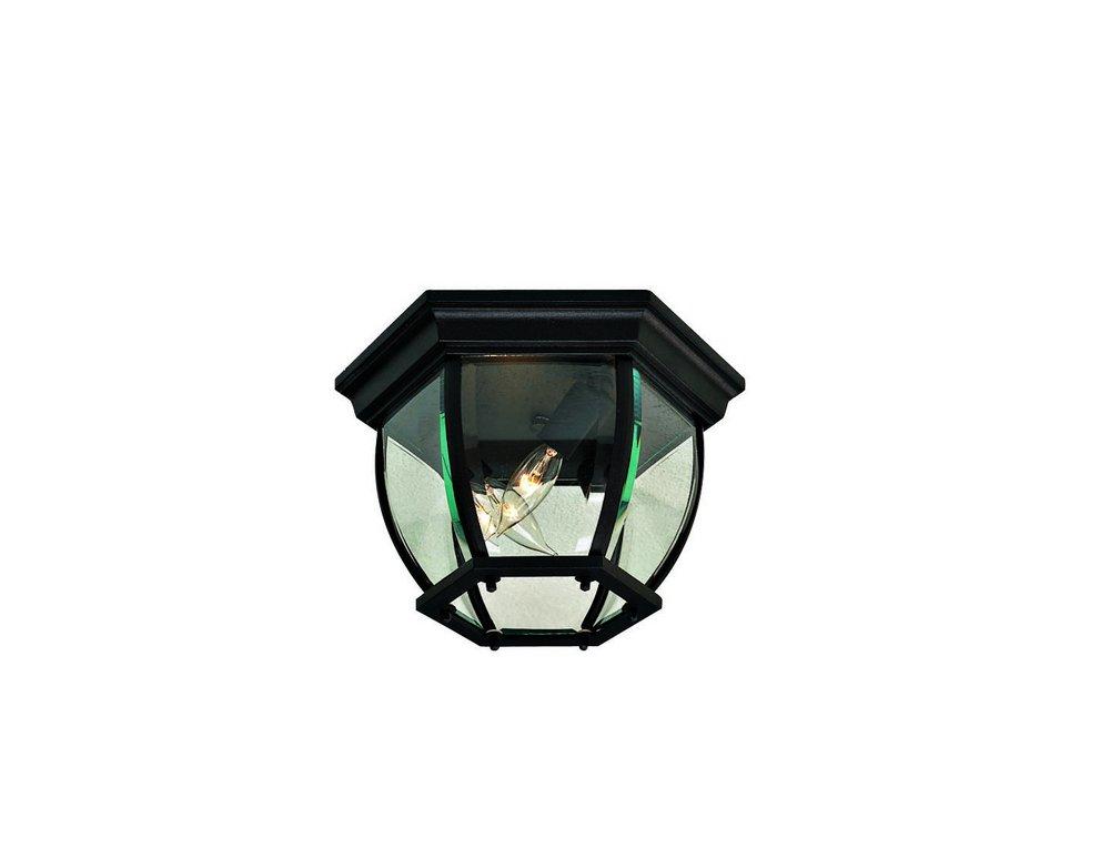 Minka Black 40W 3-Light Flush Mount 