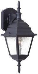 100W 1-Light Medium E-27 Wall Lantern in Black