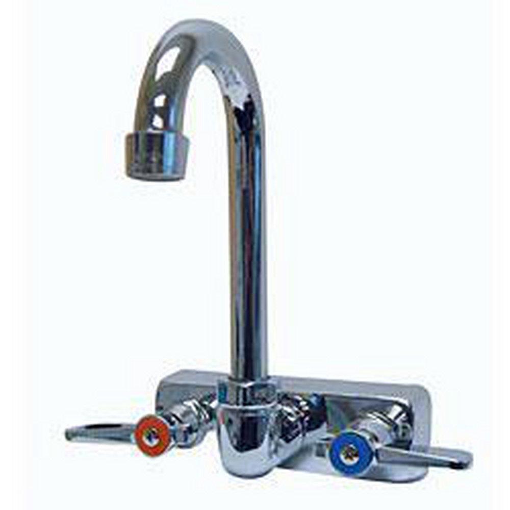 Advance Tabco Polished Chrome Two Lever Handle Wall Mount Service Faucet 