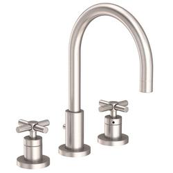 Two Handle Widespread Bathroom Sink Faucet in Satin Nickel - PVD