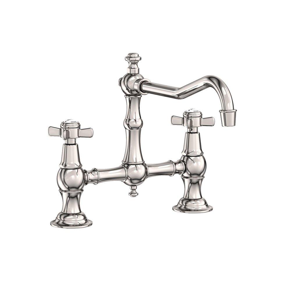Newport Brass Polished Nickel - Natural Bridge Kitchen Faucet 