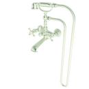 Two Handle Wall Mount Tub Filler with Handshower in Satin Nickel - PVD
