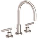 Two Handle Widespread Bathroom Sink Faucet in Satin Nickel - PVD