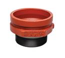2-1/2 x 1-1/4 in. Grooved x Threaded Painted Male Reducer