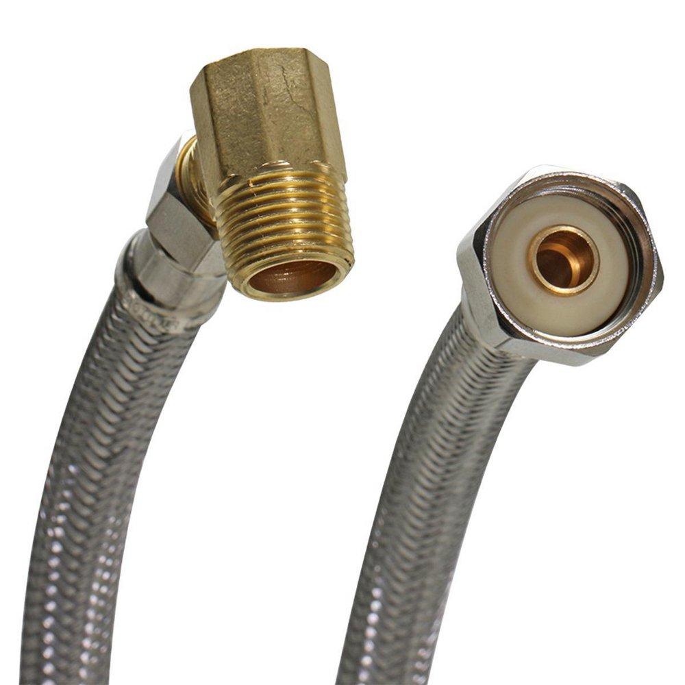 Fluidmaster Stainless Steel Connector with Elbow and Adapter 