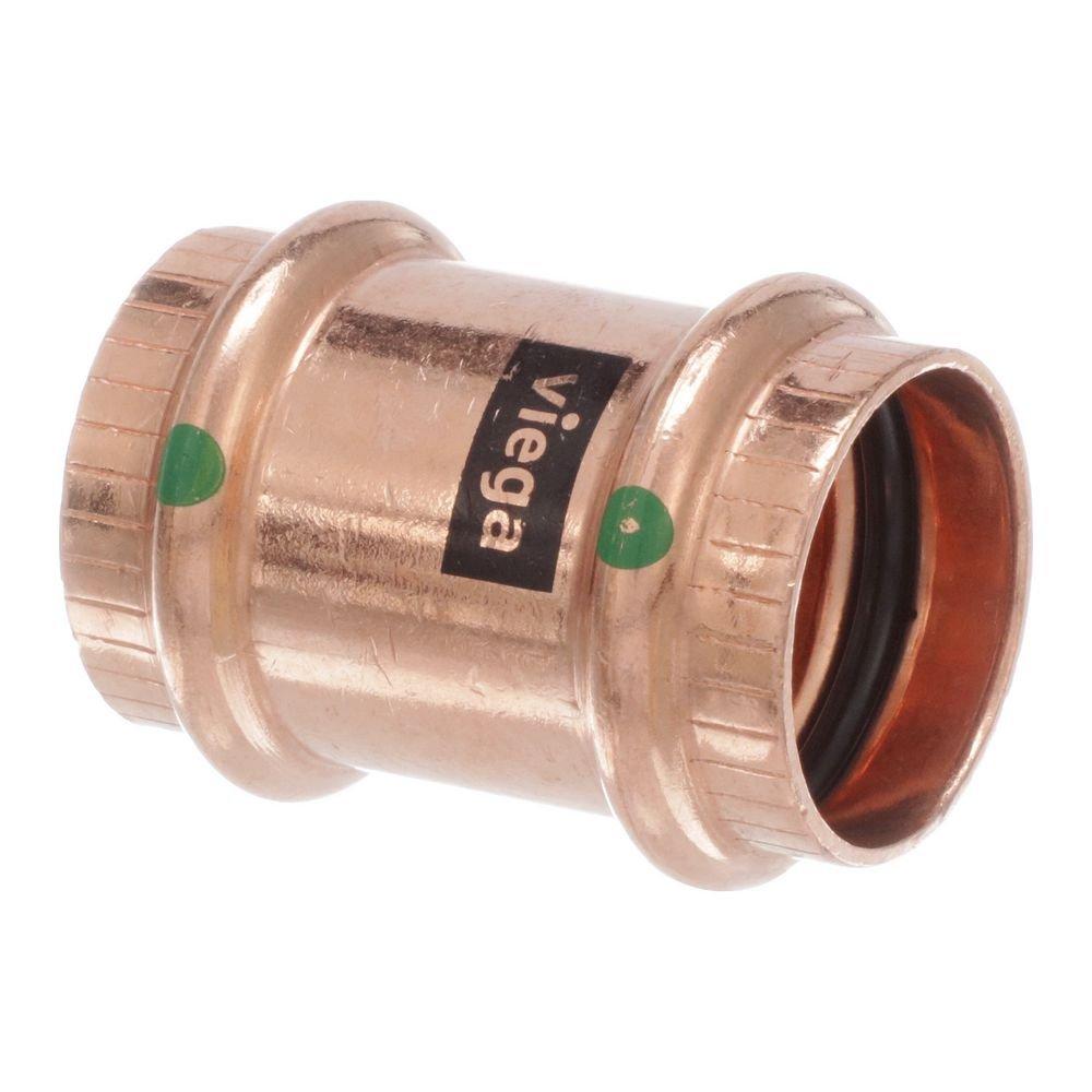 Viega Press 200# Copper Coupling with EPDM O-ring (Less Stop) 
