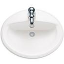 20-3/8 x 17-3/8 in. Oval Drop-in Bathroom Sink in White