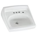 20-1/2 in. Wall Mount Rectangular Vitreous China Bathroom Sink in White