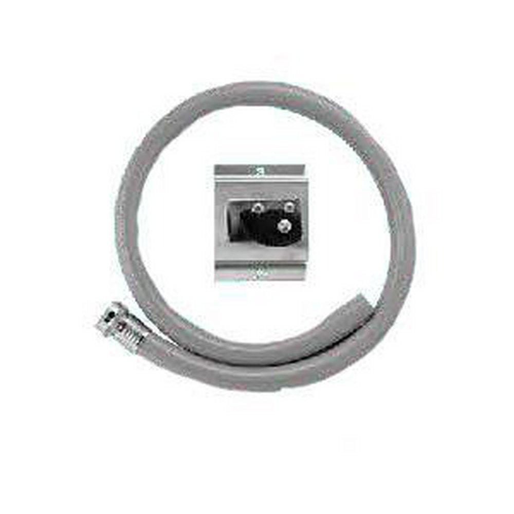 Stern-Williams Polished Chrome Hose Coupling & Stainless Steel Bracket 