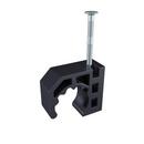 1 in. Plastic Half Pipe Clamp with Preloaded Nail