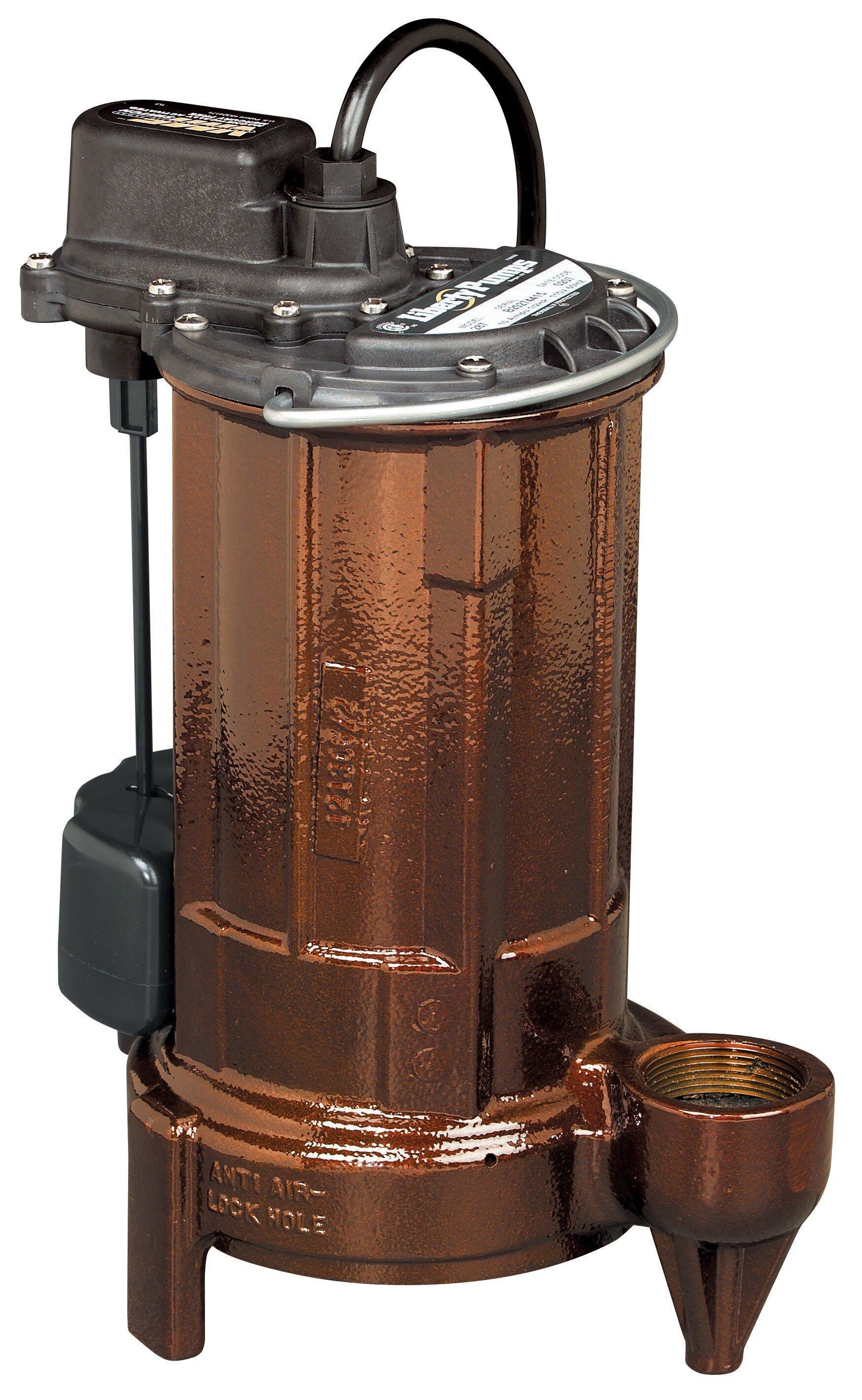 Liberty Pumps 1/2 HP 115V Cast Iron Submersible Sump Pump 