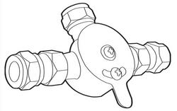 3/8 in. Compression Mixing Valve