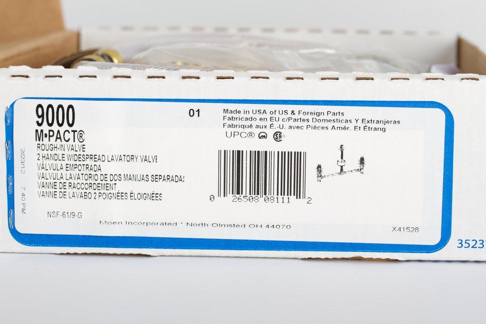 Moen IPS Deck Mount Two Handle Widespread Lavatory Faucet Valve 