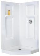 37-1/4 x 37-1/4 in. Neo-Angle Shower Wall in White